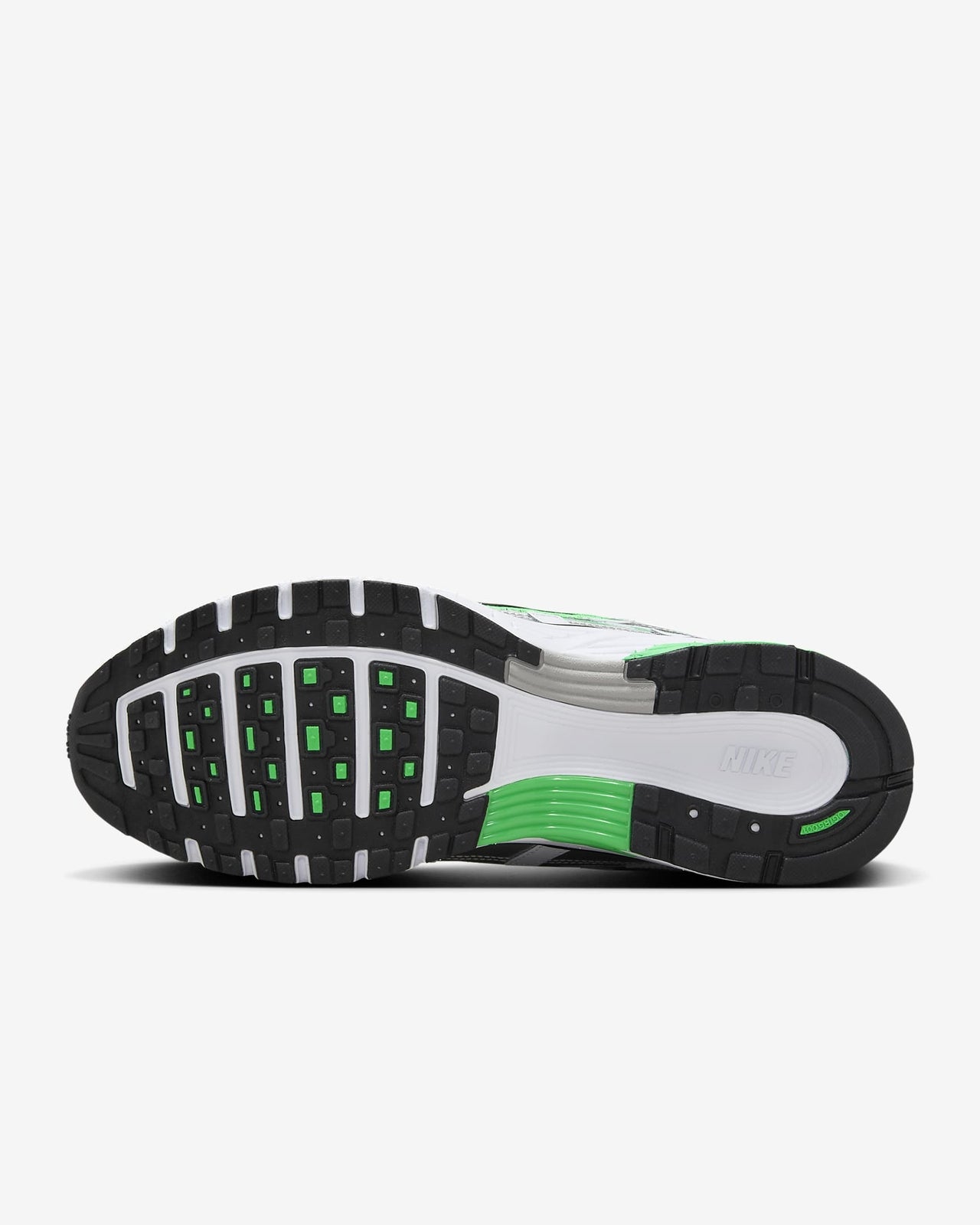 CD6404-104 Nike P-6000 White Metallic Silver Spring Green Black (Men's)