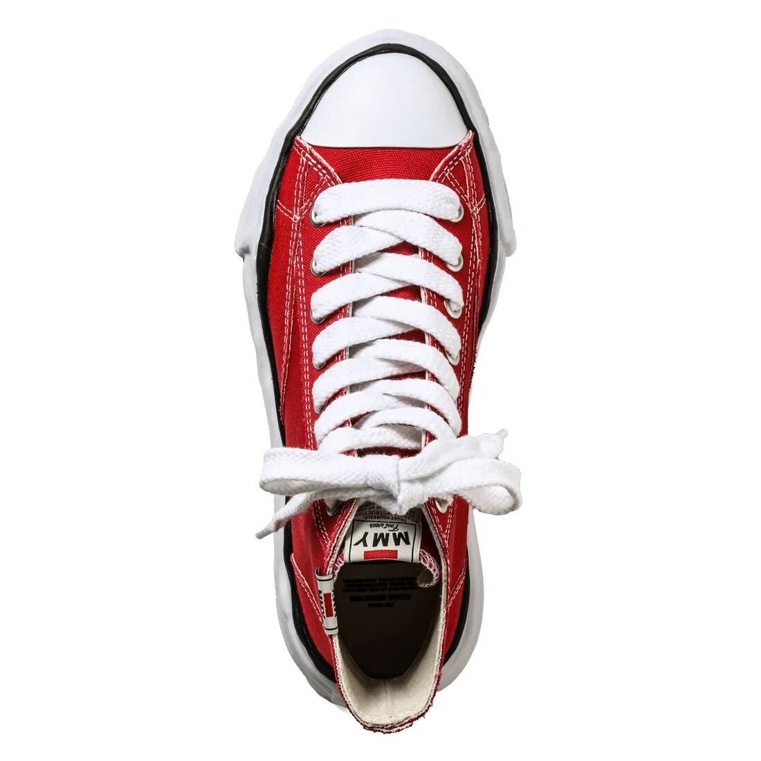 A01FW701-red Maison MIHARA YASUHIRO PETERSON Original Sole Canvas High-Top (Men'