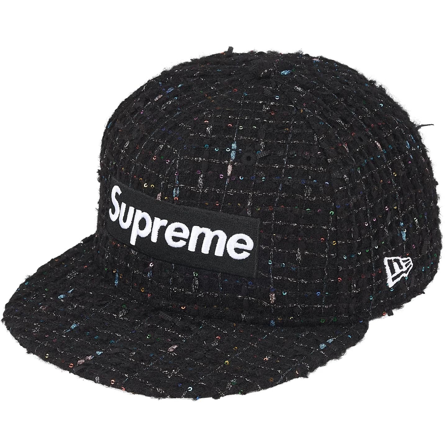 Supreme Boucle Box Logo New Era Black