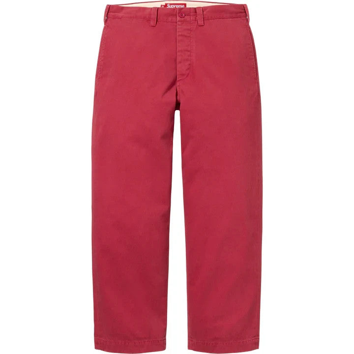 Supreme Chino Pant (25FW) Red