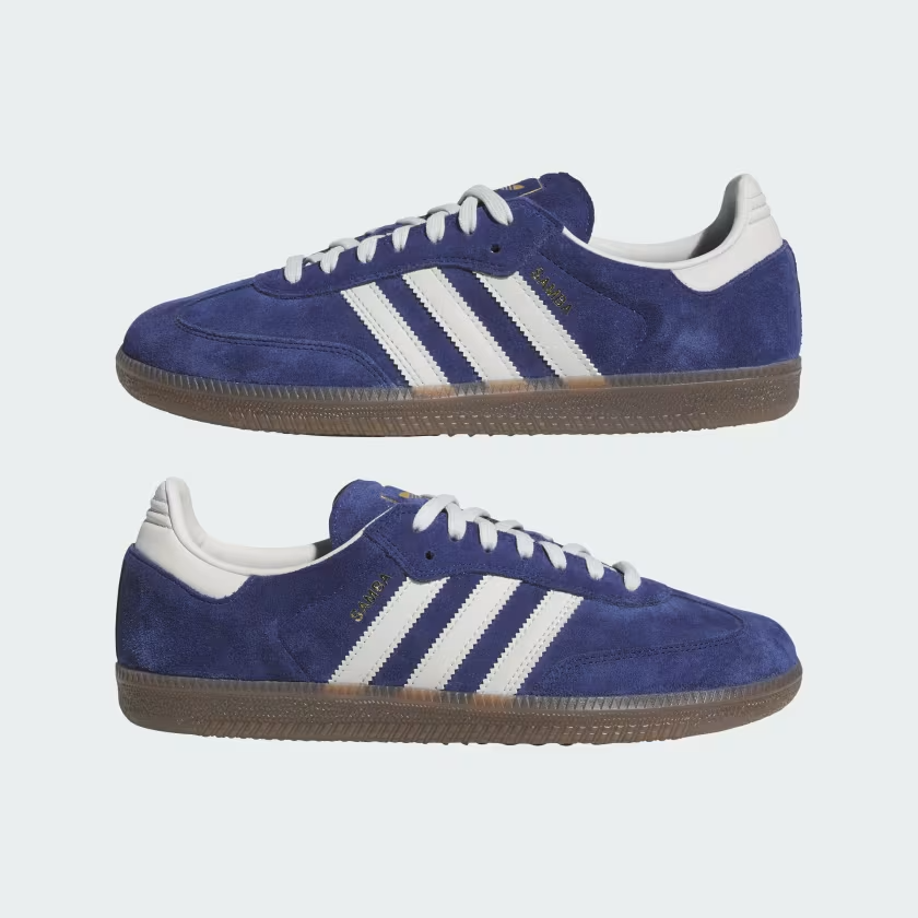JP8523 adidas Originals Samba ADV Dark Blue Grey One Gum (Men's)