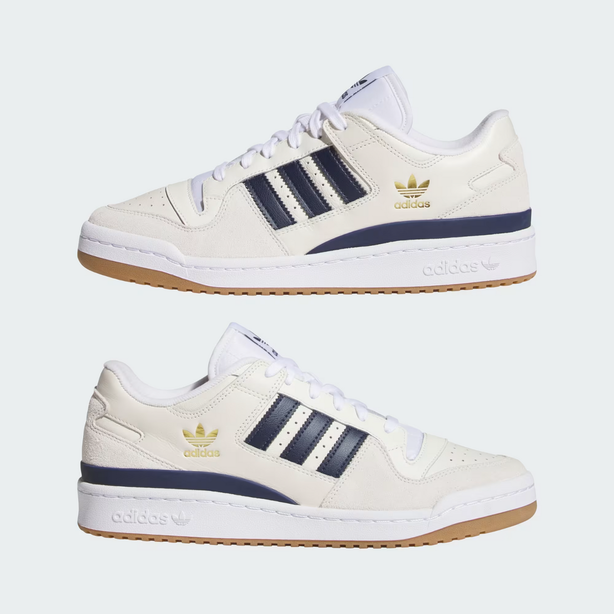 HQ9422 adidas Forum Low Chalk White Collegiate Navy (Men's)