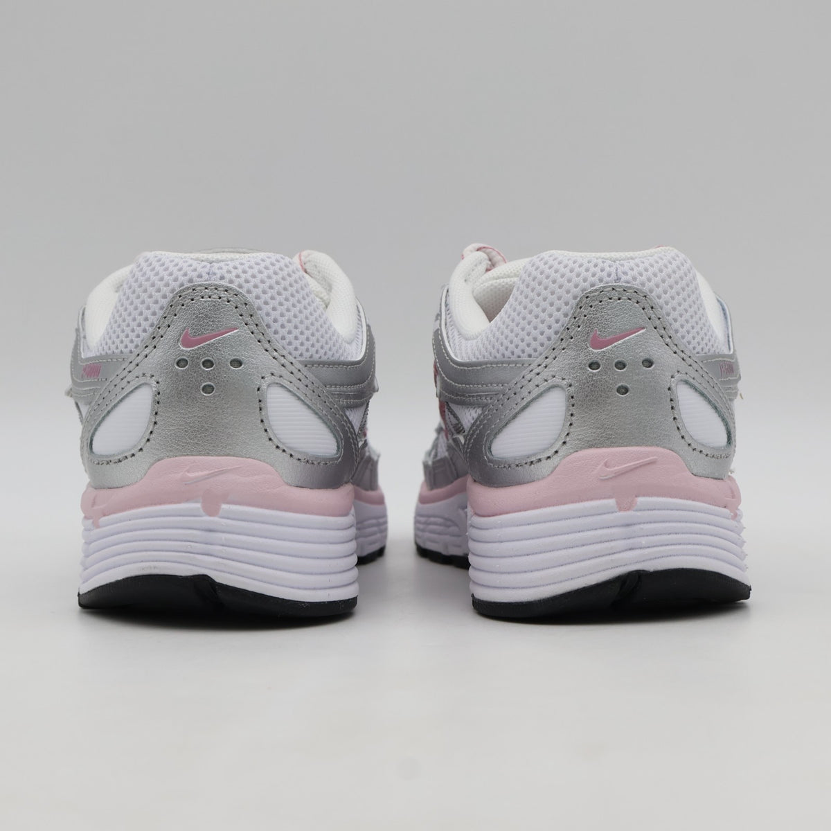 BV1021-108 Nike P-6000 White Elemental Pink Black Metallic Silver (Women's)