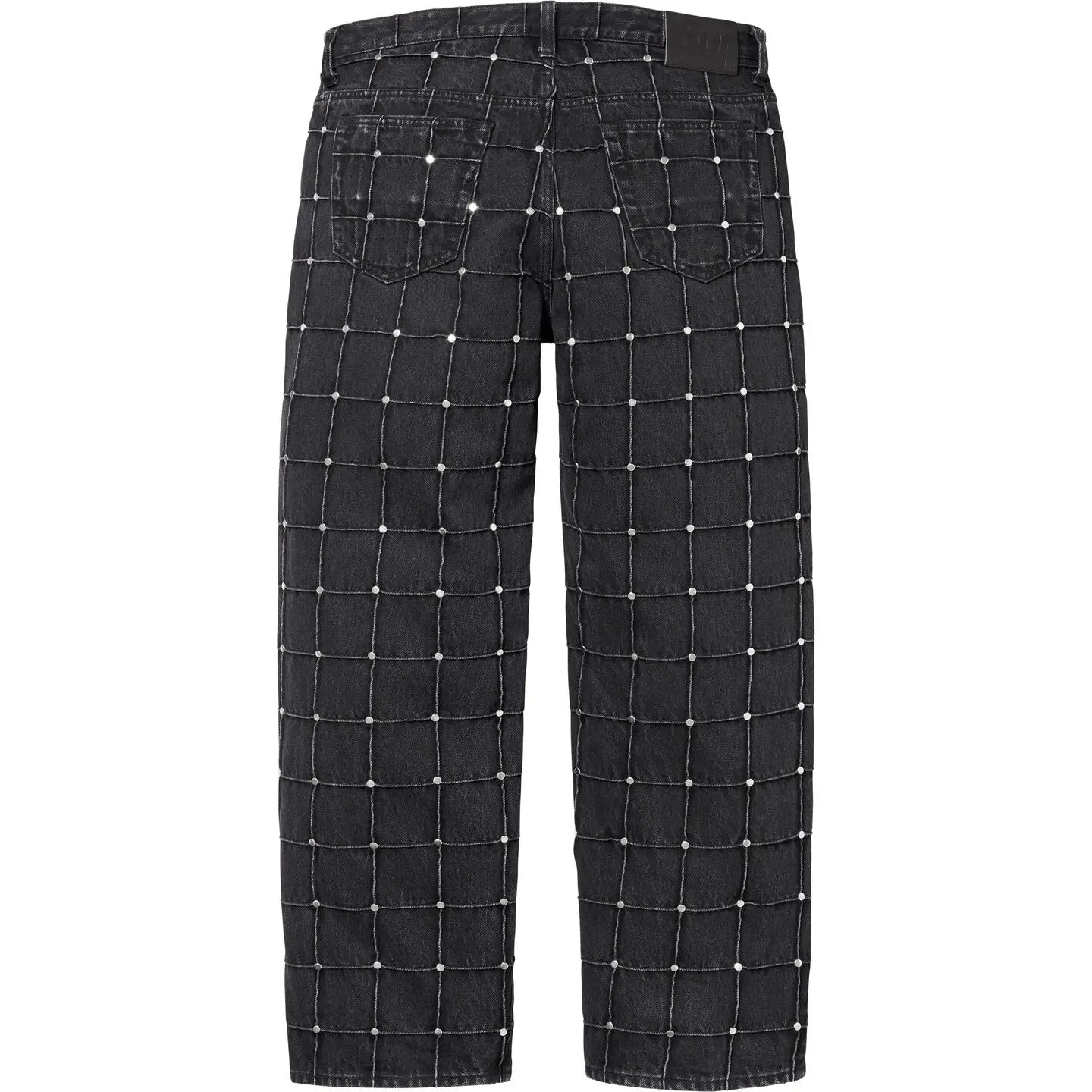 Supreme Studded Seam Loose Fit Jean Black