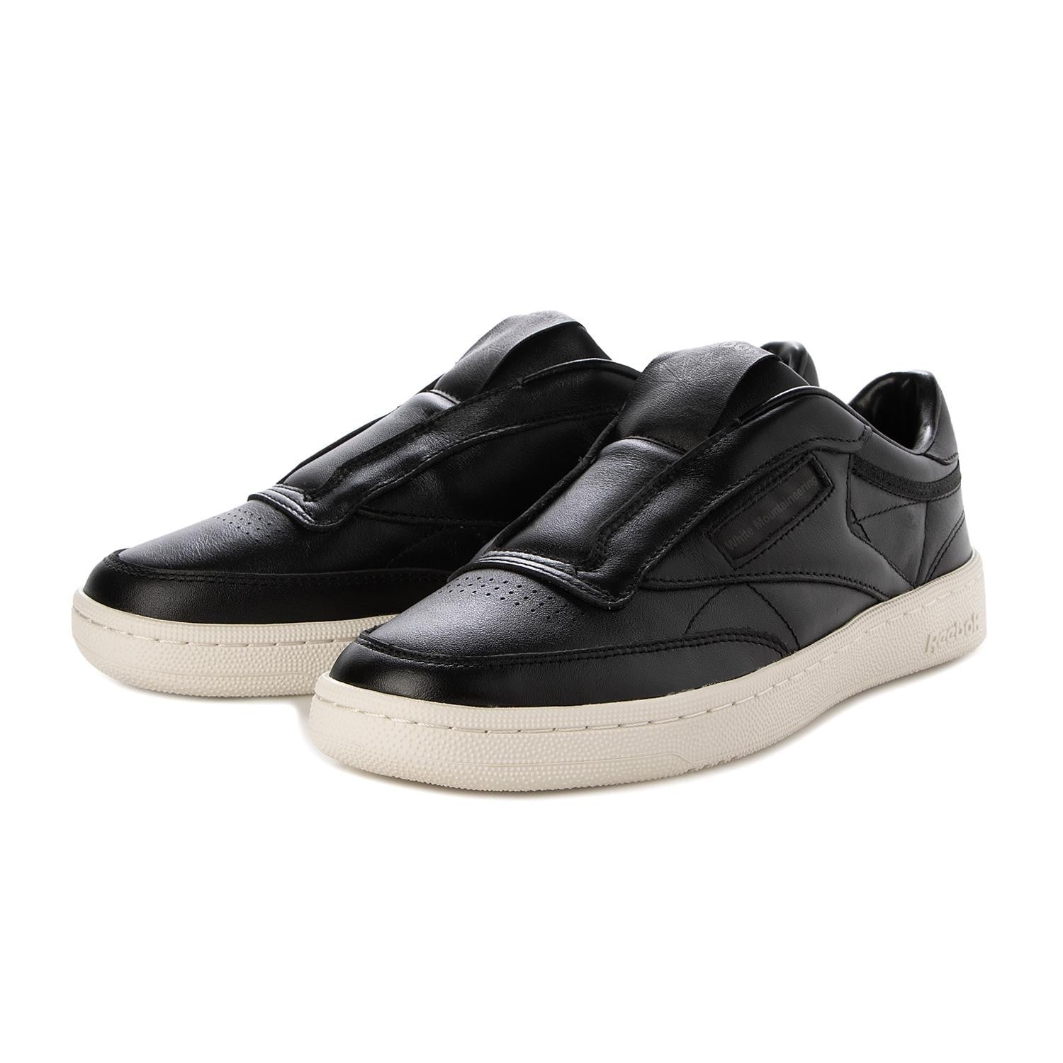 RB0087 White Mountaineering Reebok Club C 85 Vintage Black (Men's)