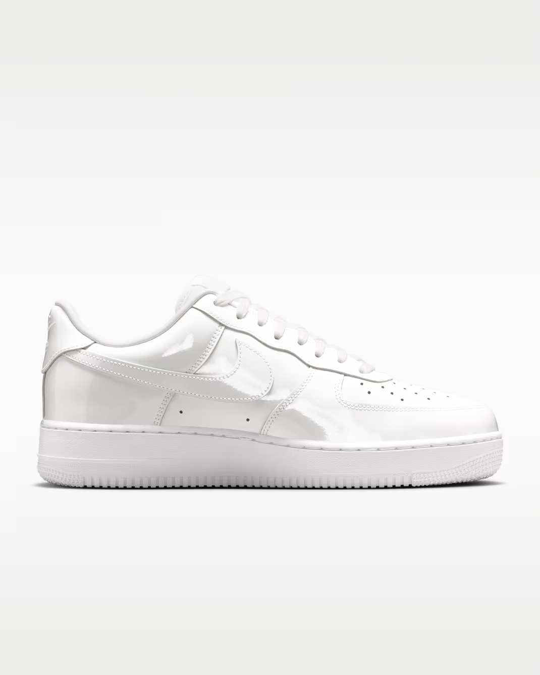 IV2857-100 Nike Air Force 1 '07 Patent Leather Triple White (Men's)