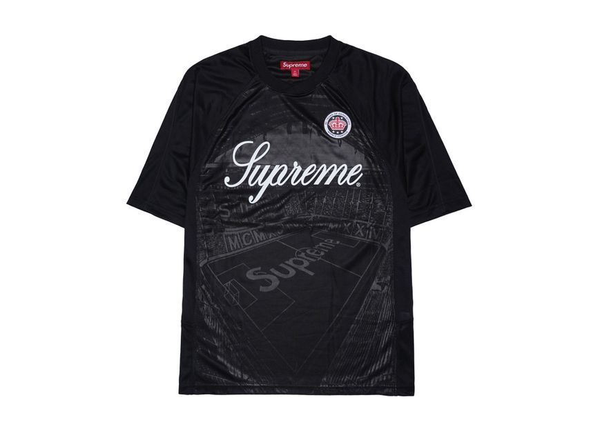 Supreme Jacquard Soccer Jersey Black