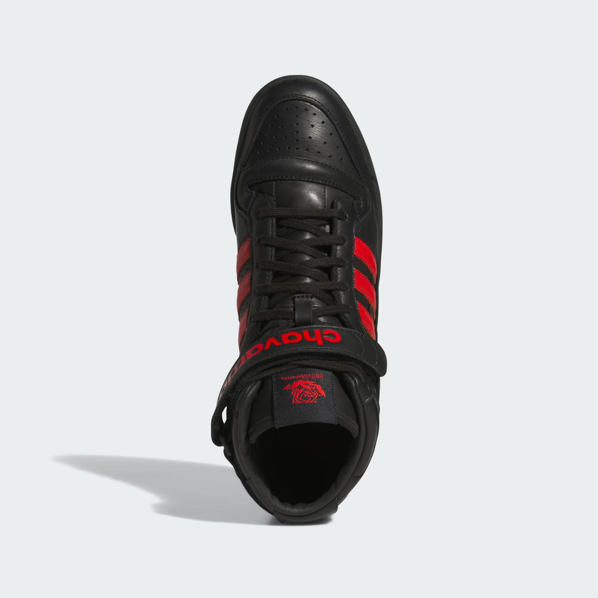KK3695 Willy Chavarria Ã adidas Originals Forum 84 Hi Black Red (Men's)