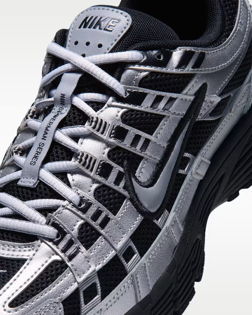 BV1021-023 Nike P-6000 "Black/Metallic Silver" (Women's)