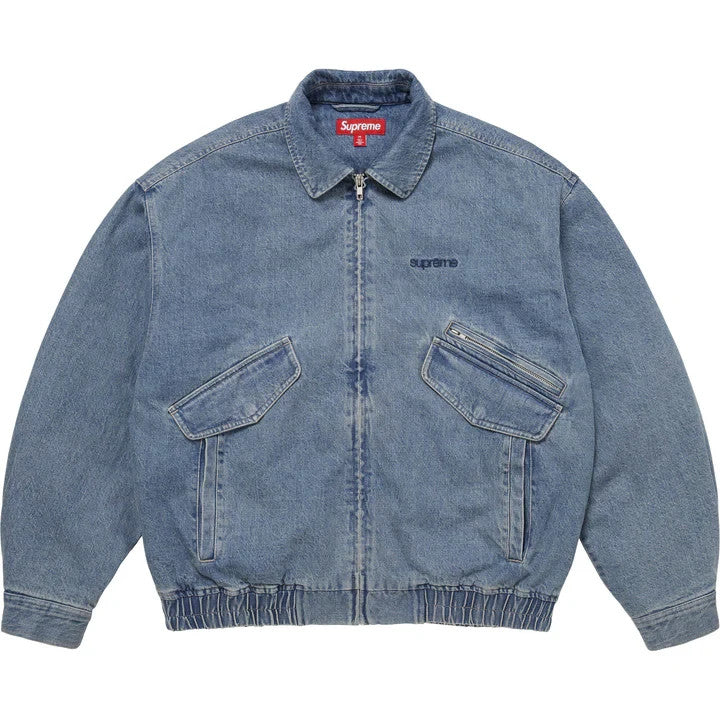 Supreme Hooded Utility Jacket Denim