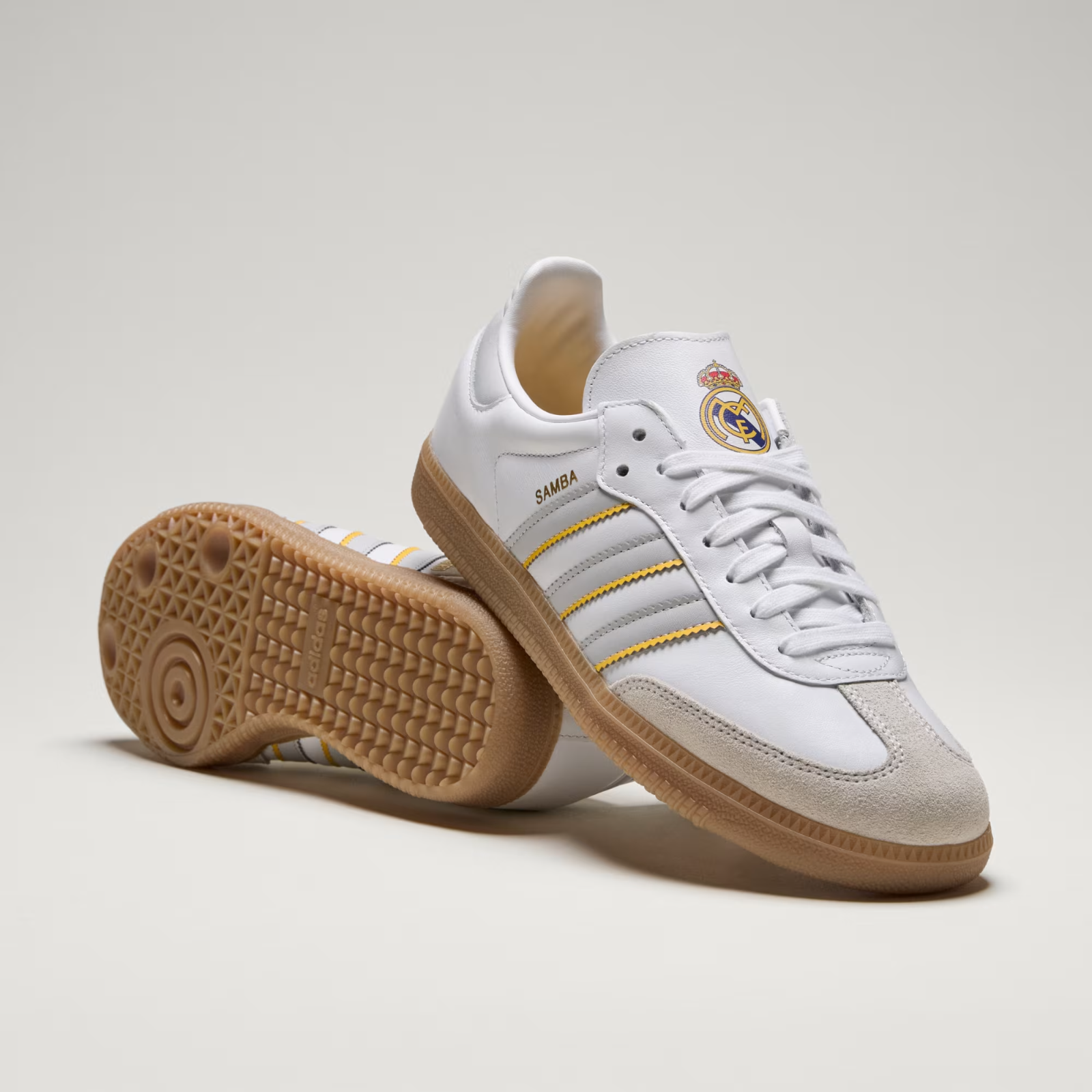 JQ4038 Real Madrid Ã adidas Originals Samba 2025-2026 White Gum (Men's)