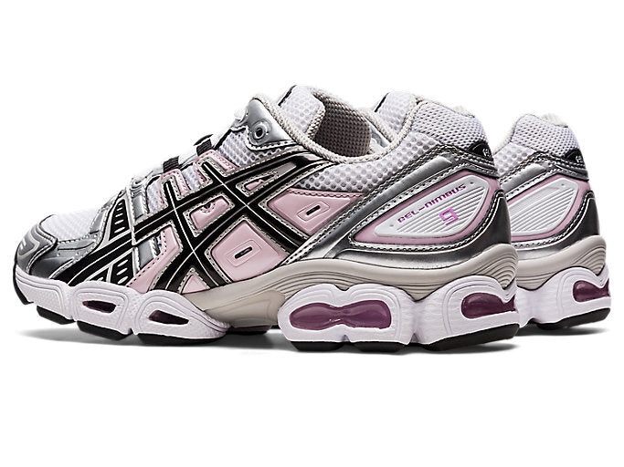1202A278-103 Asics Women's Gel-Nimbus 9 White Black (Women's)