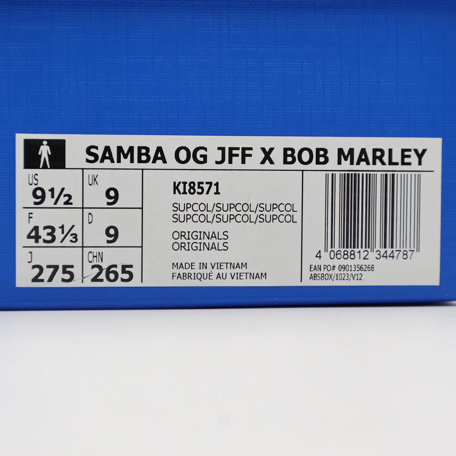 KI8571 Bob Marley adidas Samba Black Yellow Gum (Men's)
