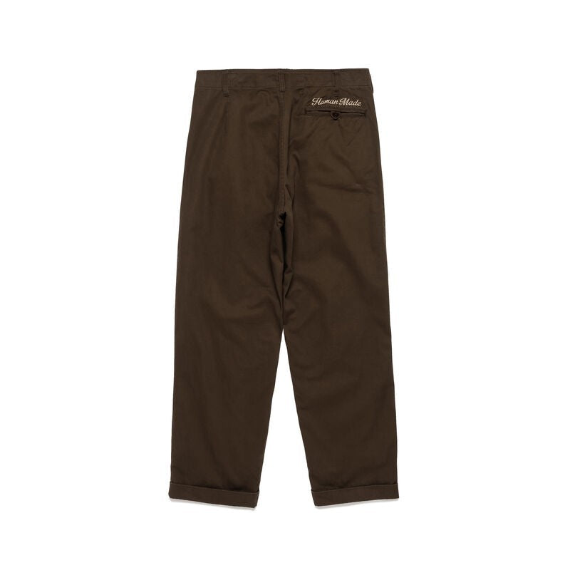 HUMAN MADE 2 Tuck Pants Brown