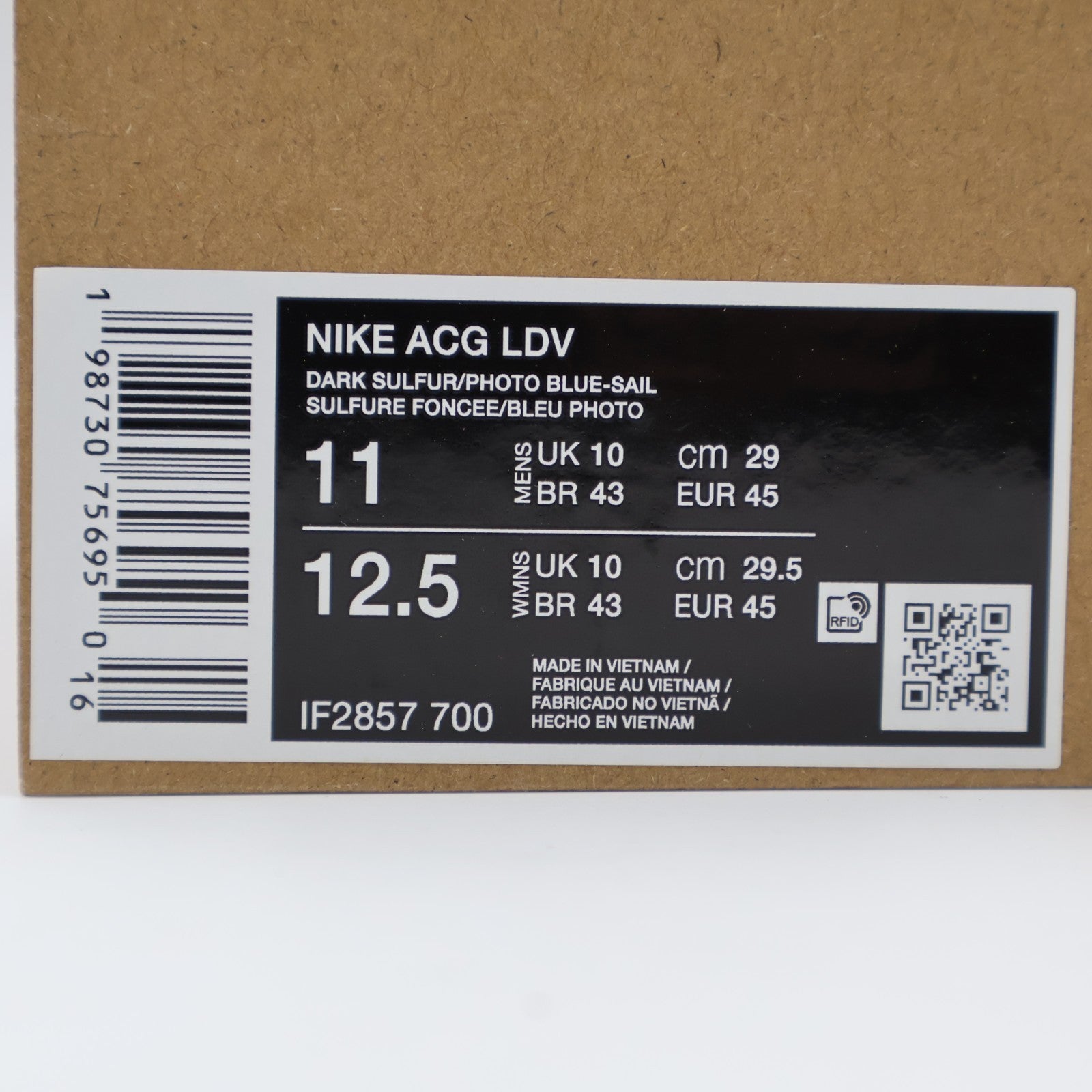 IF2857-700 Nike ACG LDV Dark Sulphur Photo Blue (Men's)