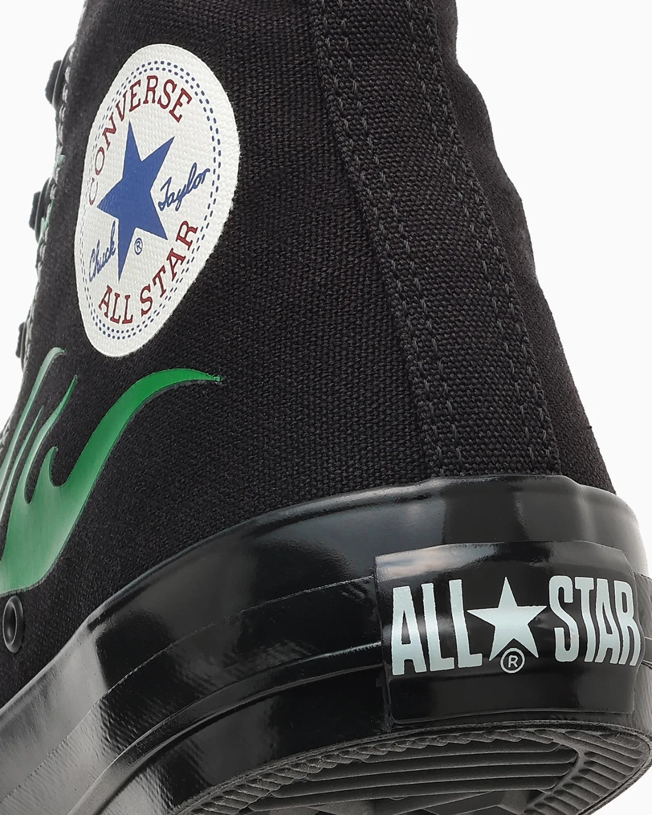 31317131 Converse All Star Aged IGNT Hi Black Green Flame (Men's)