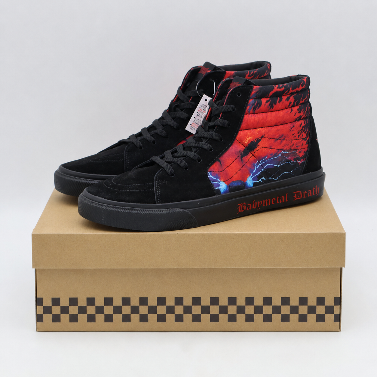 703001-0001 BABYMETAL Vans Sk8-Hi Black Red (V38CF BABYMETAL) (Men's)