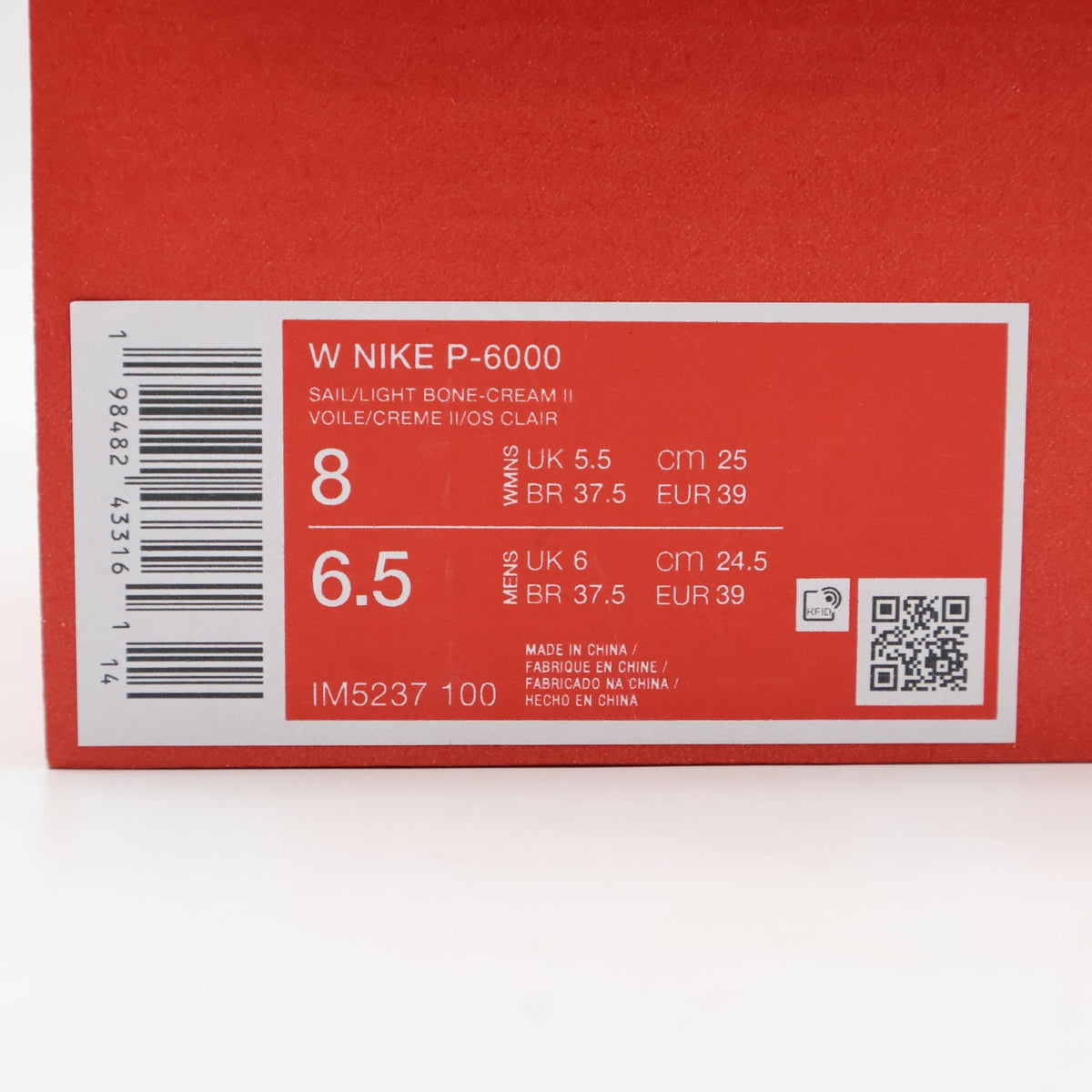 IM5237-100 Nike P-6000 Sail Cream II Light Bone (Women's)