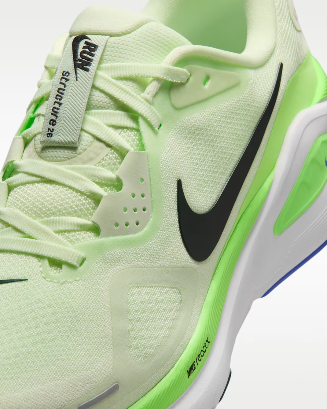 HJ1102-702 Nike Structure 26 Volt Tint Lime Blast Sapphire (Men's)