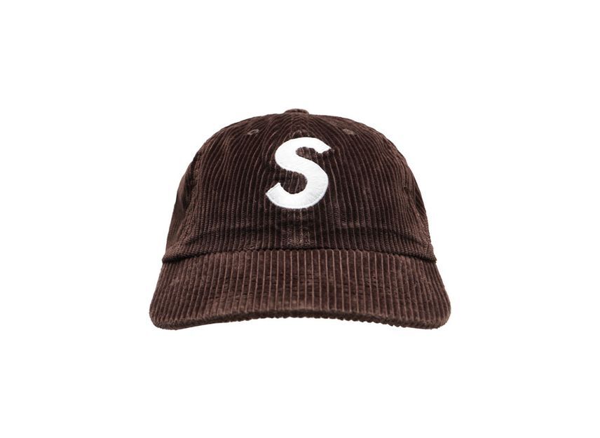 Supreme Corduroy S Logo 6-Panel Dark Brown