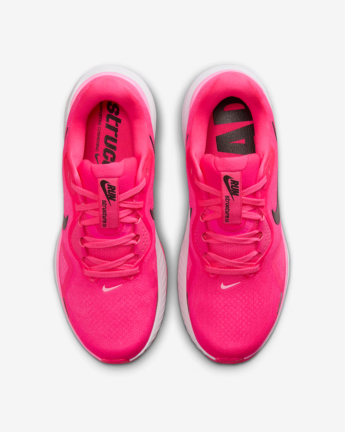 HJ1101-601 Nike Structure 26 Hyper Pink Black Pink Spell White Bright (Women's)