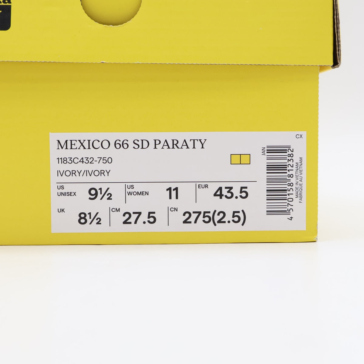 1183C432-750 Onitsuka Tiger Mexico 66 SD Paraty Ivory Ivory (Men's)