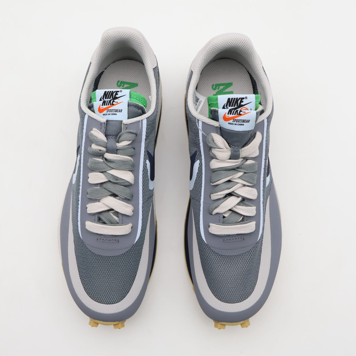 DH3114-001 CLOT x Sacai x Nike LD Waffle Grey Obsidian Cool Grey Navy Green