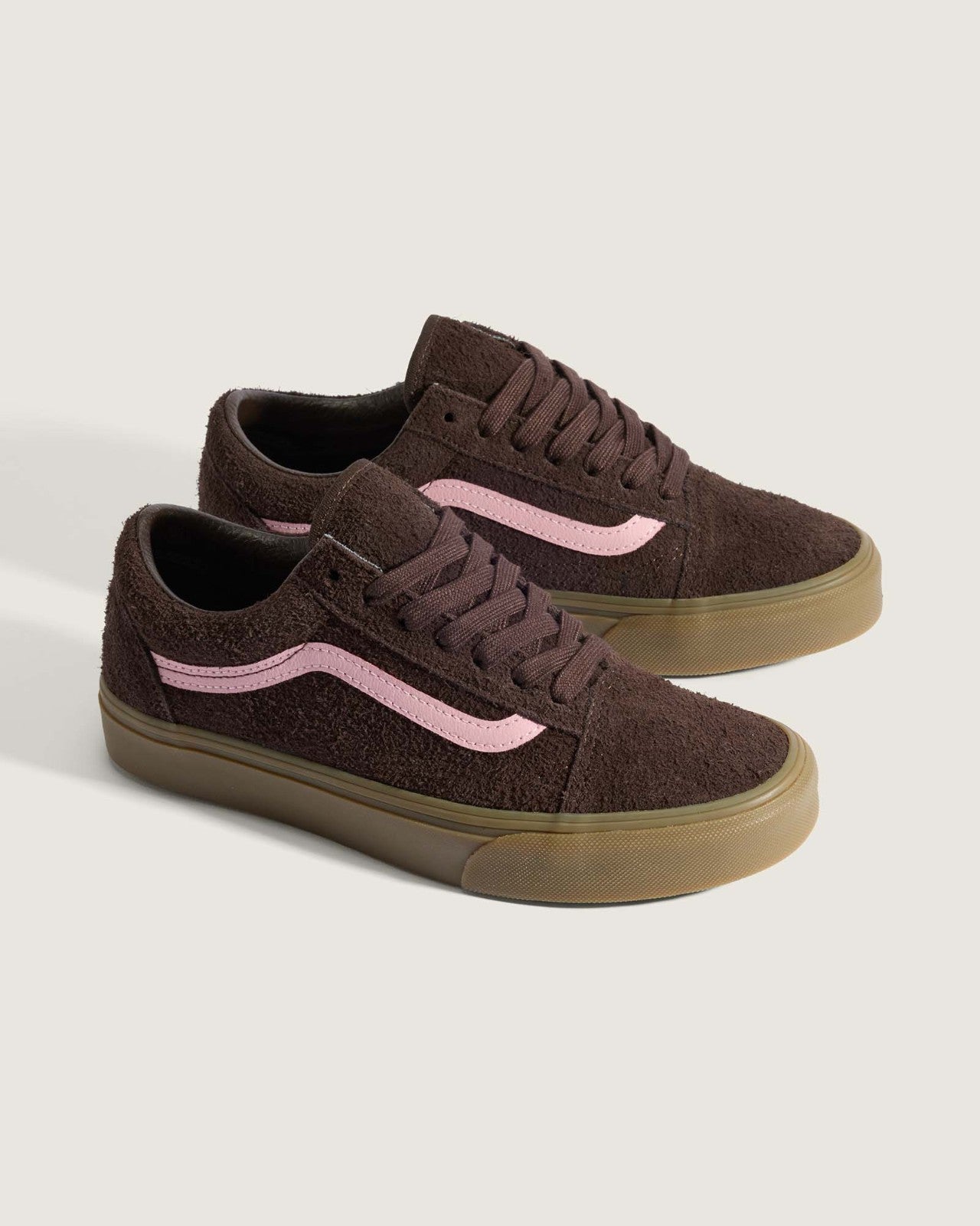 VN000E9TRPK Vans Old Skool Hairy Suede Brown Pink (Men's)