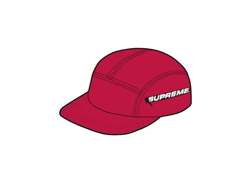 Supreme Side Zip Camp Cap "Red"