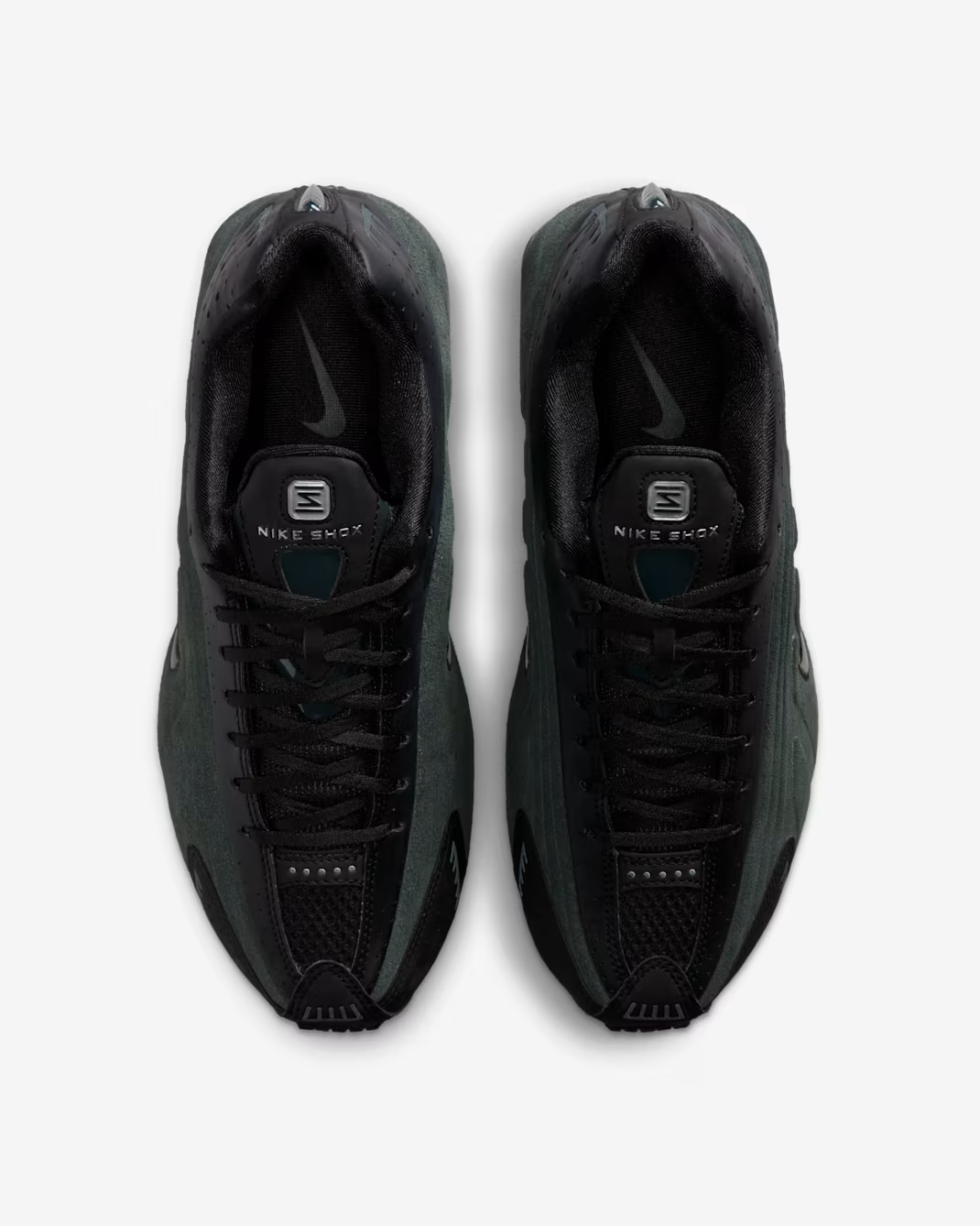 HQ7739-002 Nike Shox R4 Black Suede (Women's)