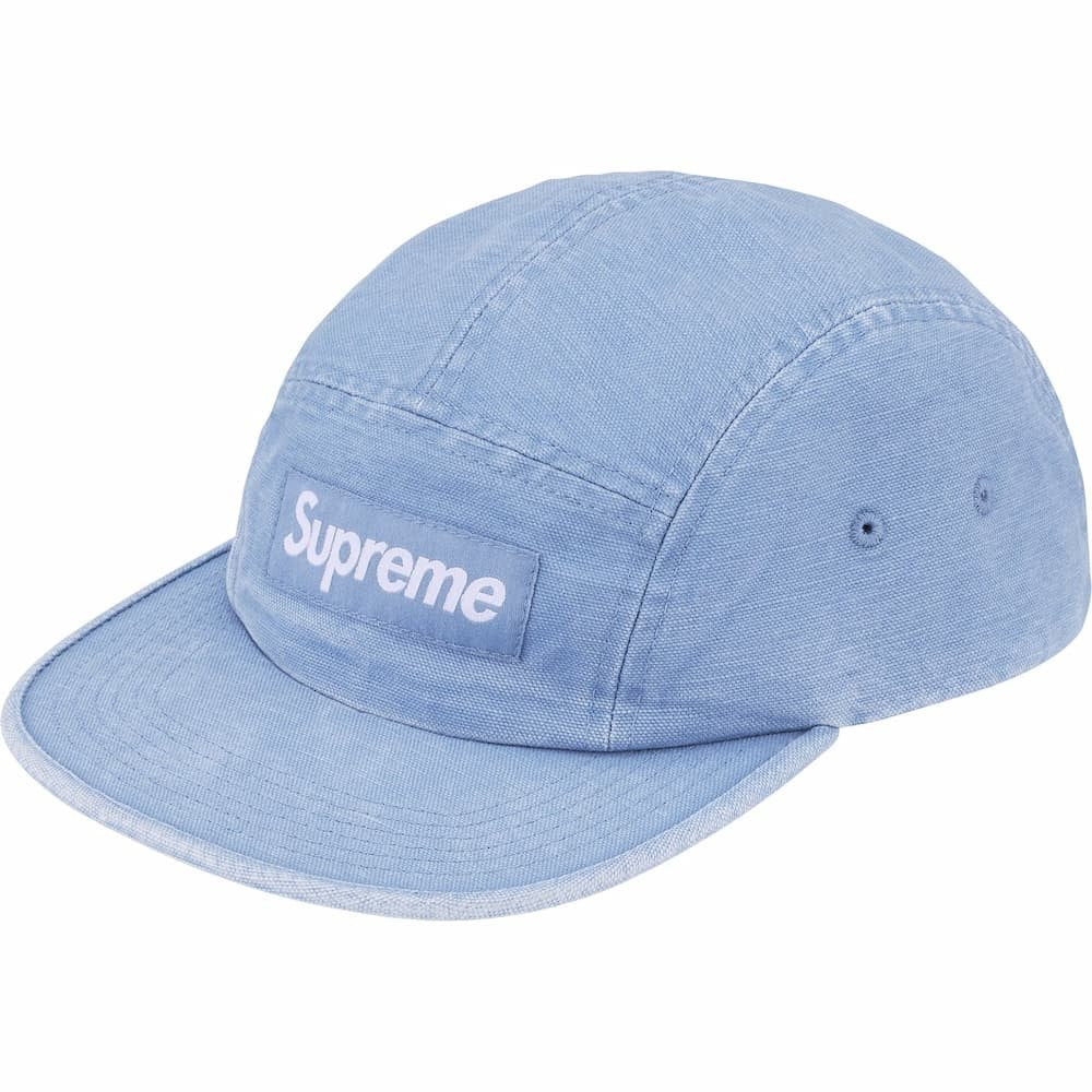 Supreme Canvas Camp Cap Blue
