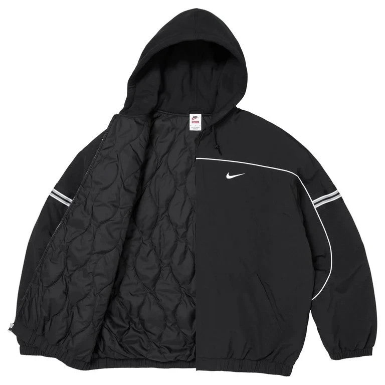 Supreme x Nike Nylon Hooded Jacket Black