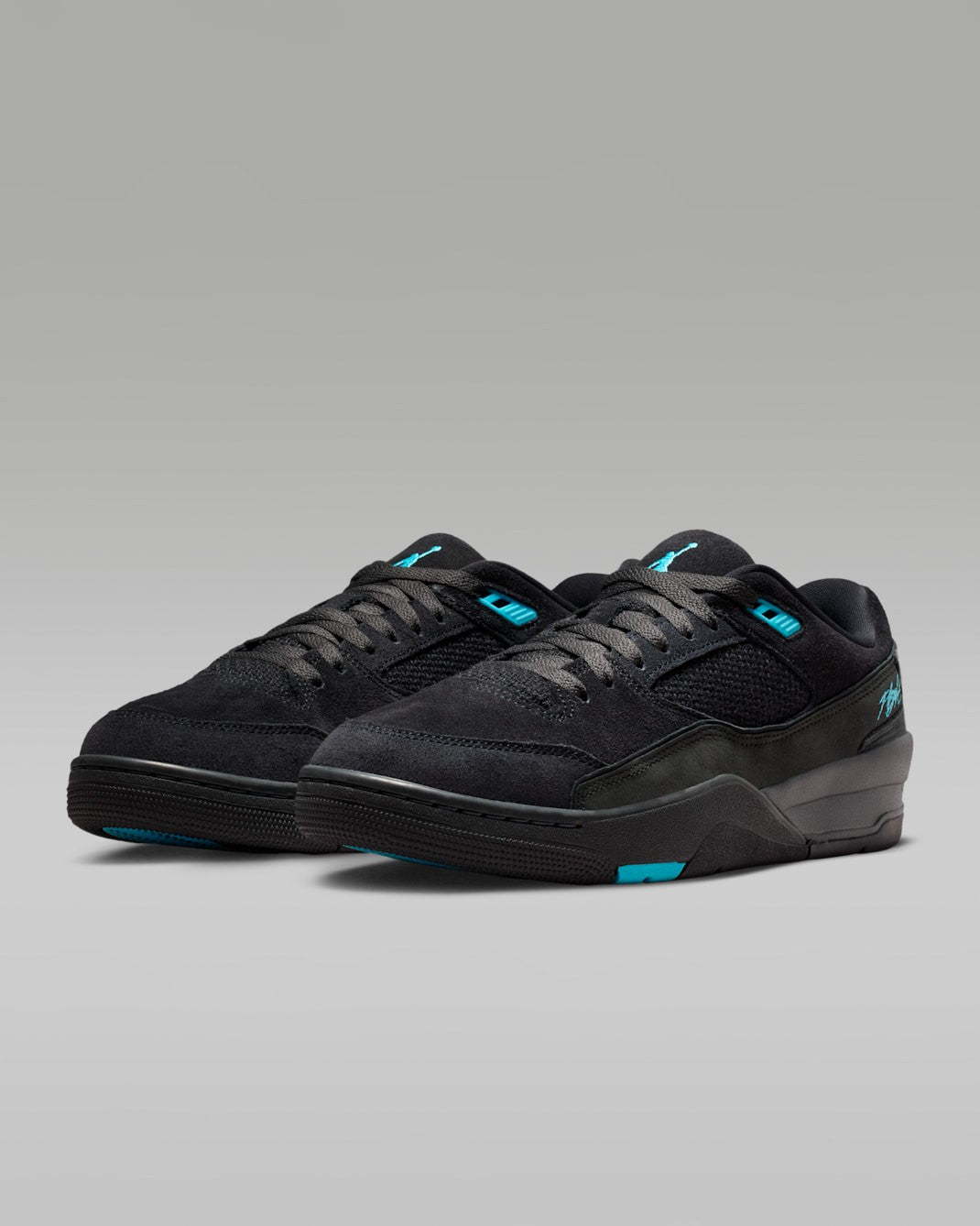 HF3255-040 Nike Jordan Flight Court Black Anthracite Gamma Blue (Men's)