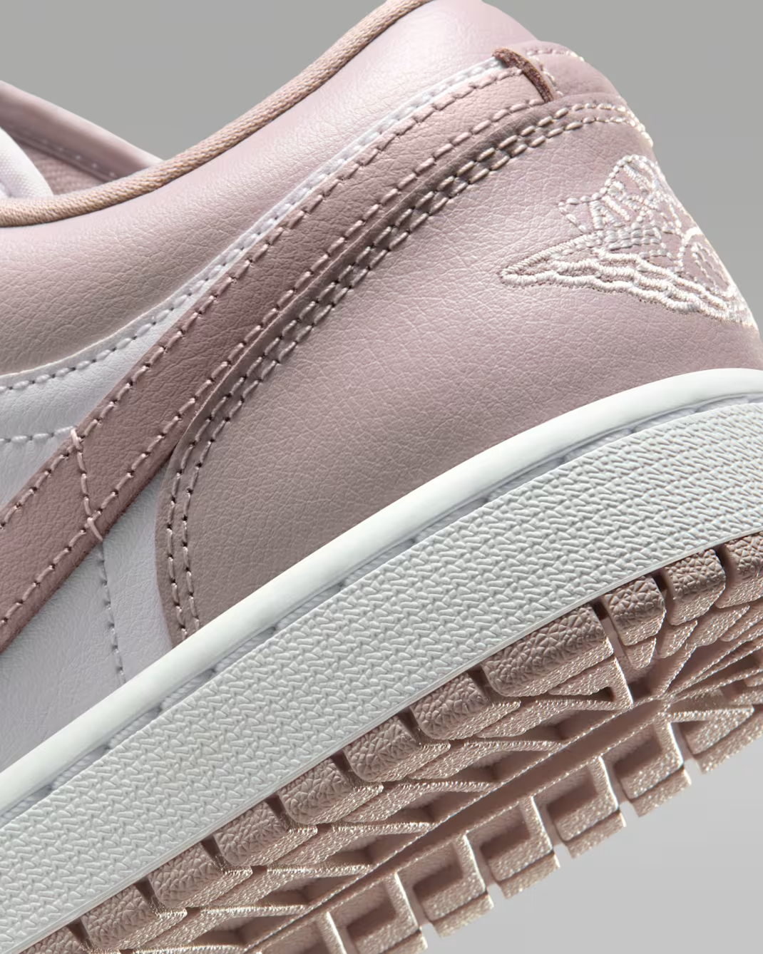 DC0774-606 Nike Air Jordan 1 Low Particle Rose White Neutral Grey (Women's)