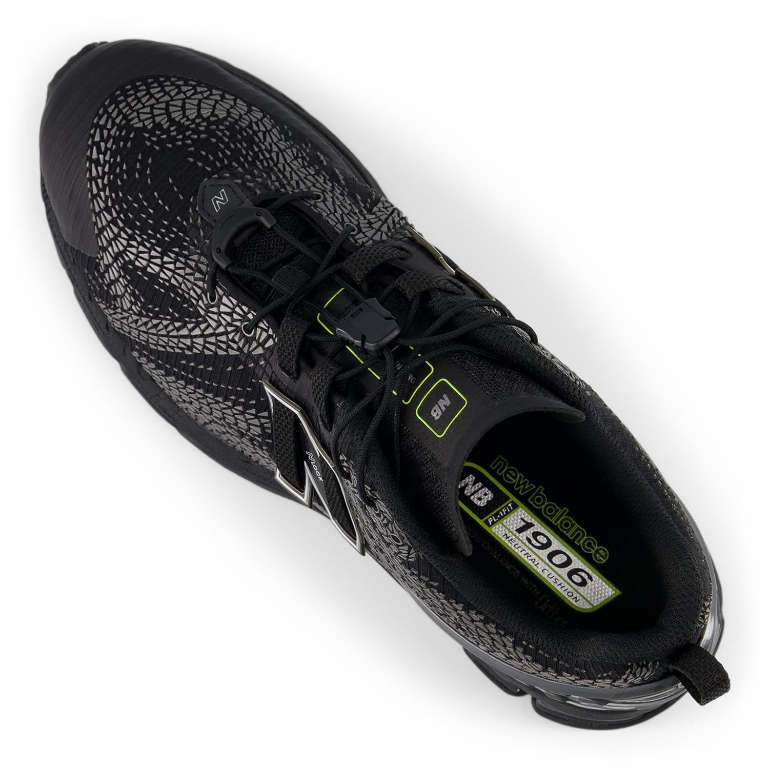 U19068PN New Balance 1906 Black NB 103 White Alkaline Green (Men's)