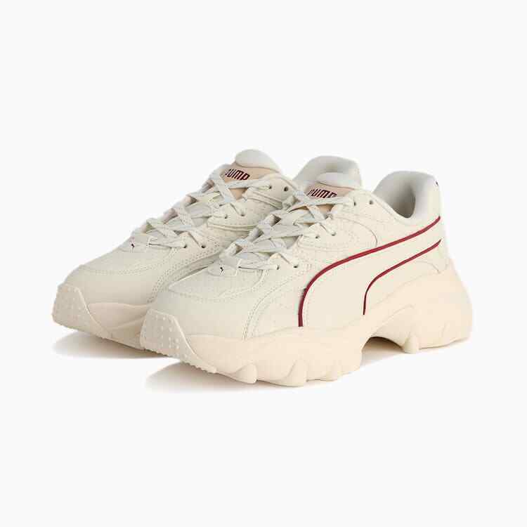 401859-01 Puma Pulsar Lite Frosted Ivory Team Regal Red Granola (Women's)