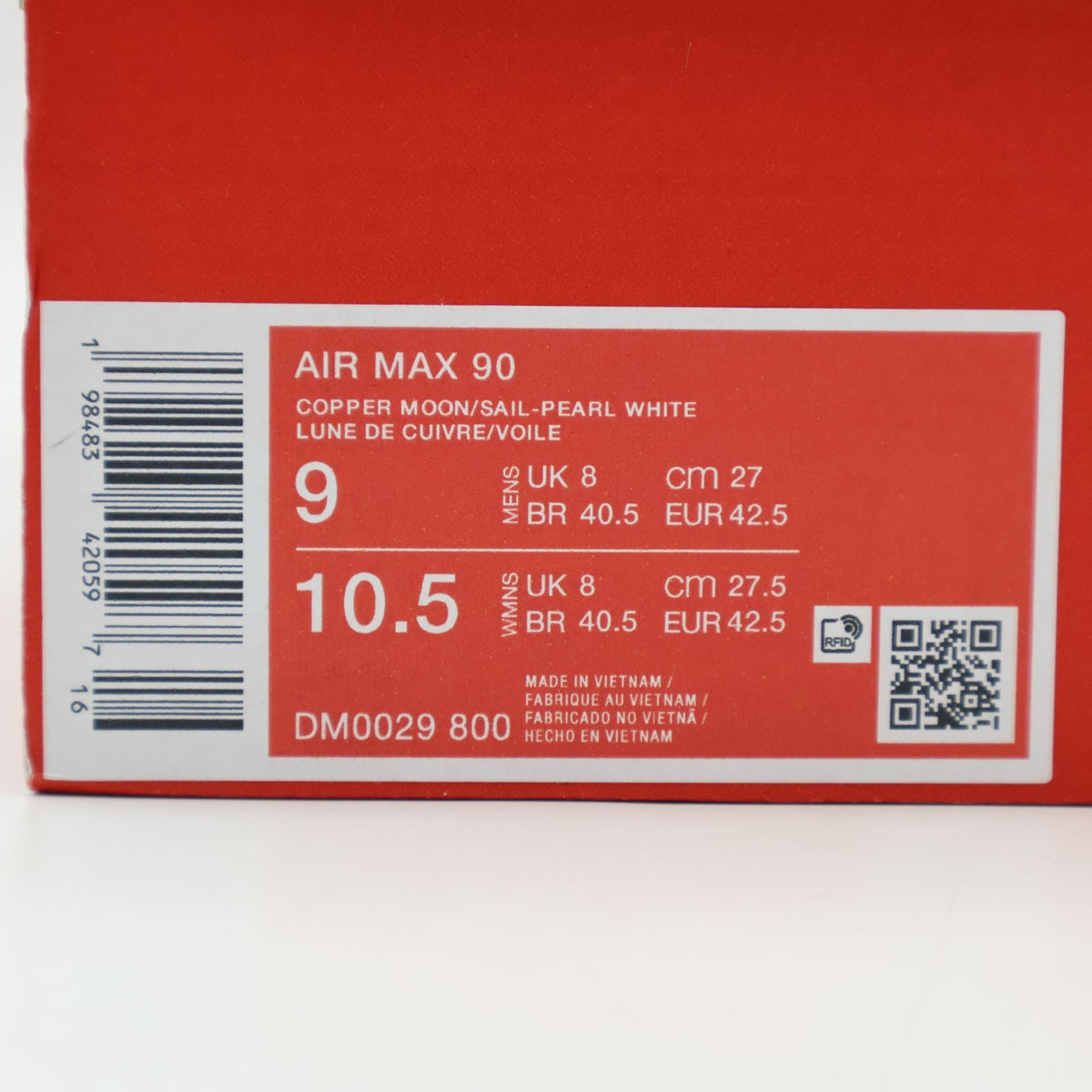DM0029-800 Nike Air Max 90 Copper Moon (Men's)
