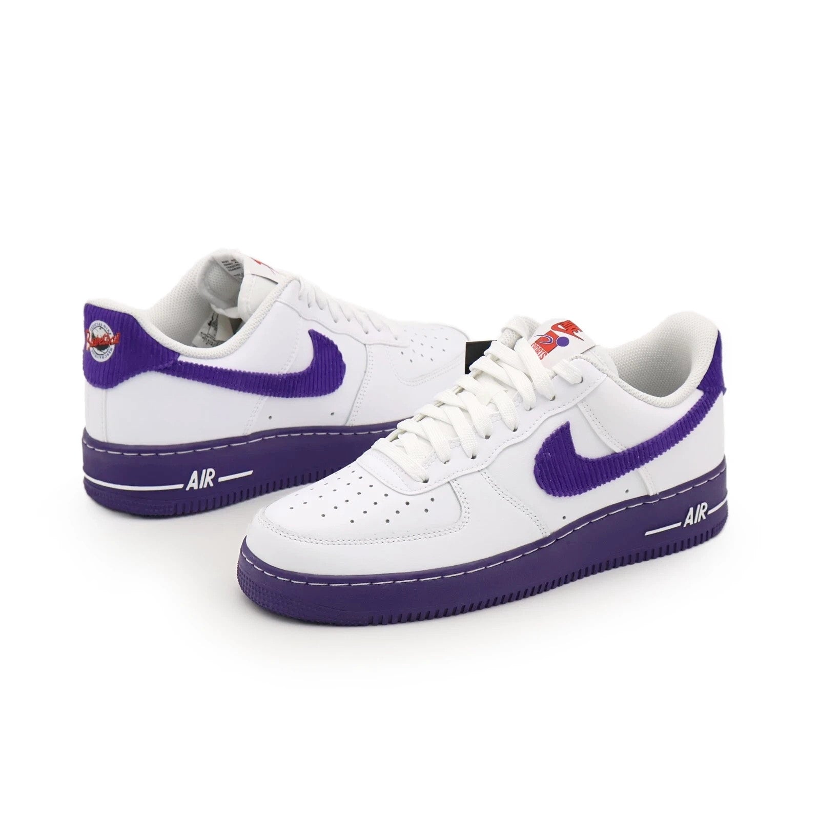 DB0264-100 Nike Air Force 1 Low Sports Specialties White Purple Red (Men's)