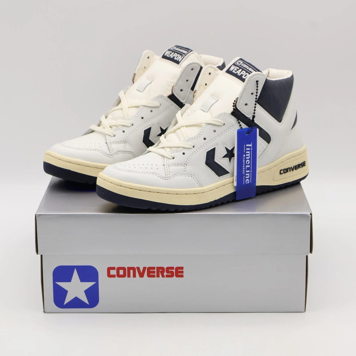 34201760 Converse Weapon VTG Hi Off White Vintage Navy (Men's)
