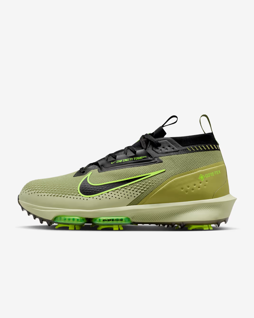 IM5676-300 Nike Infinity Tour 2 GORE-TEX Dusty Olive Volt Black (Men's)