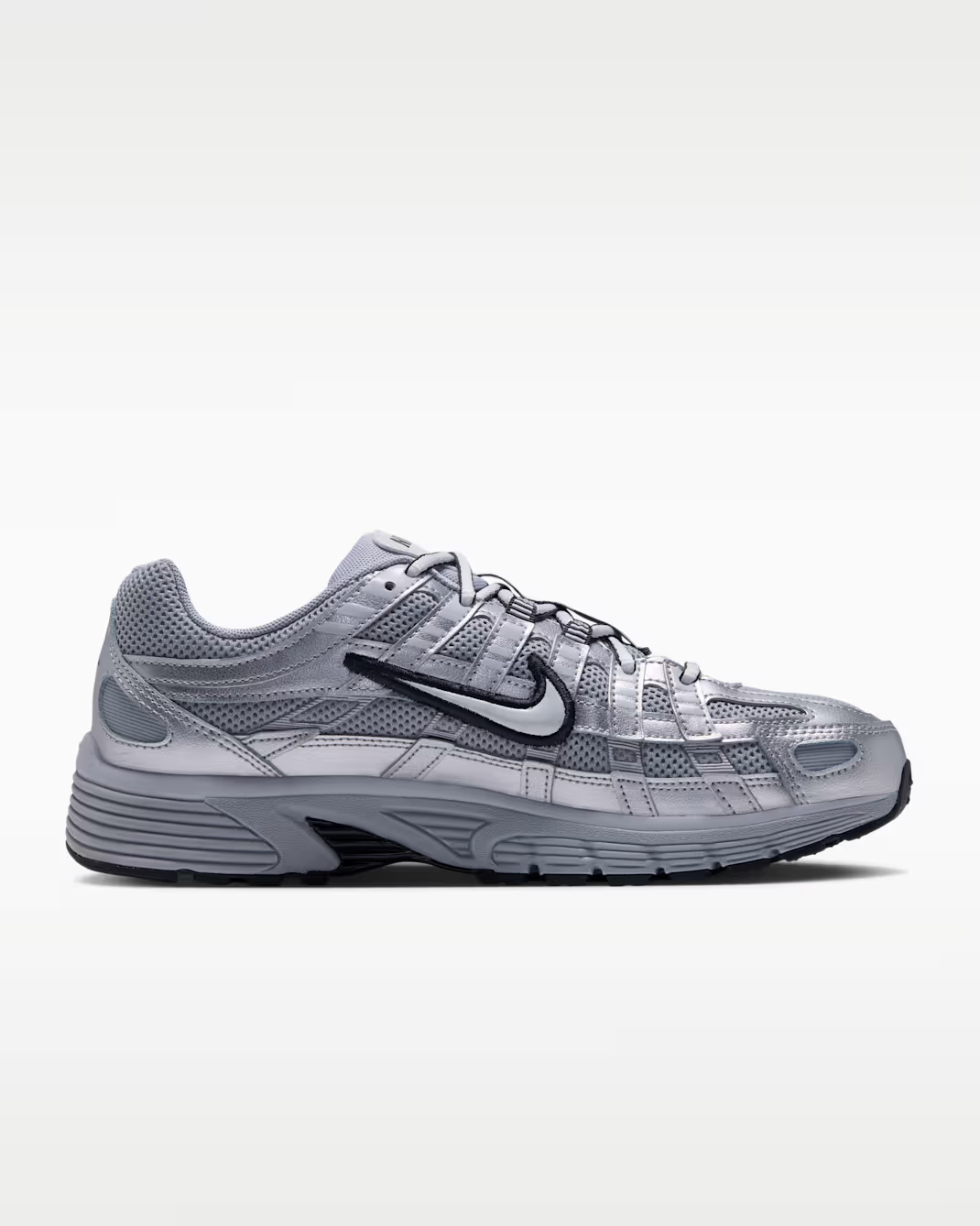 BV1021-022 Nike P-6000 "Wolf Grey/Off White/Metallic Silver" (Women's)