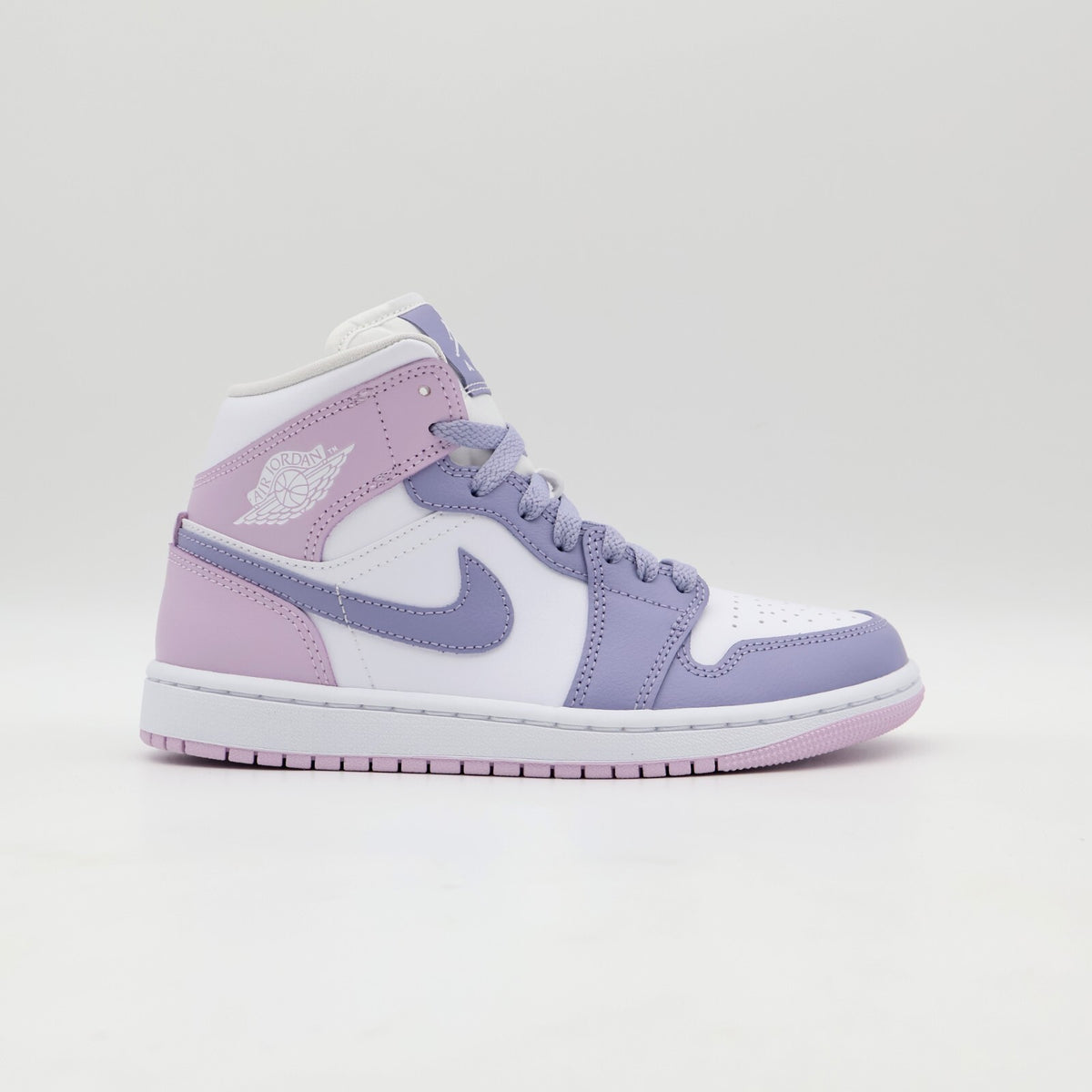 BQ6472-510 Nike Air Jordan 1 Mid Indigo Haze White Doll  (Women's)