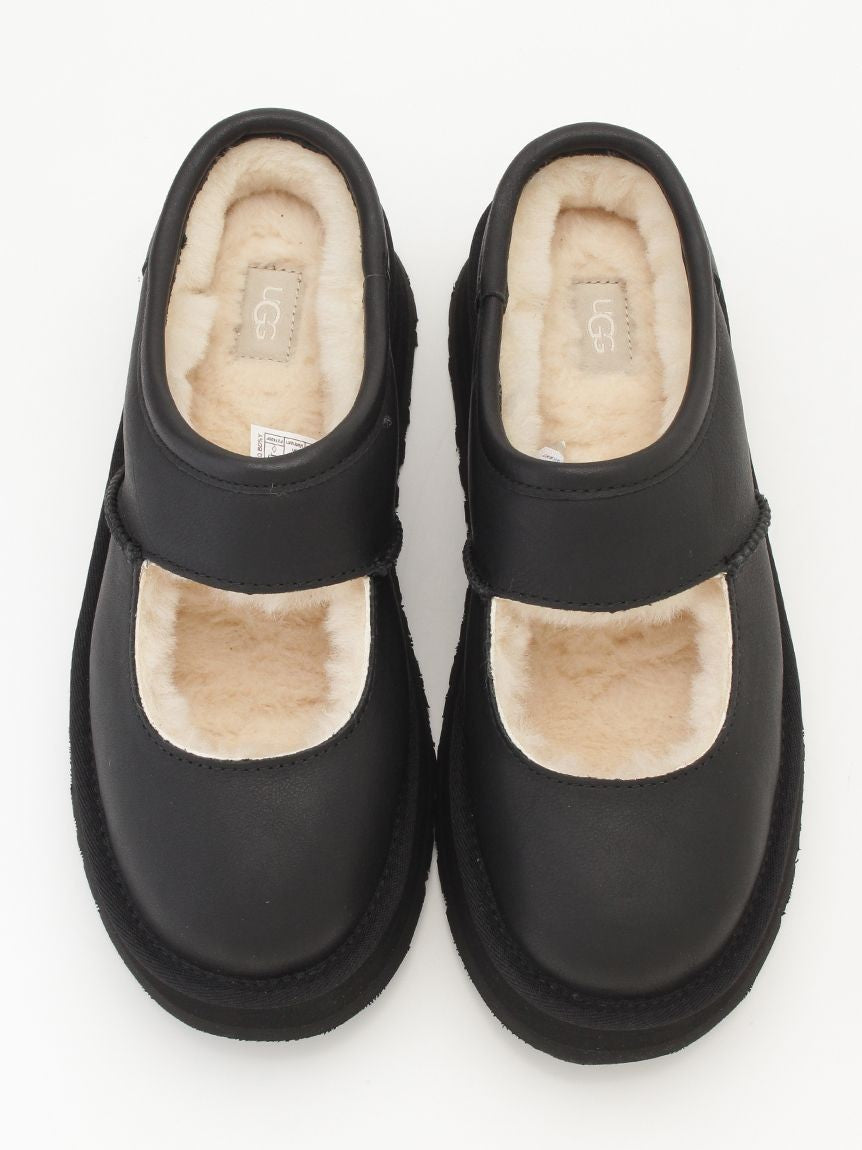 1172871-BLK UGG Bea Mary Jane Leather Black (Women's)