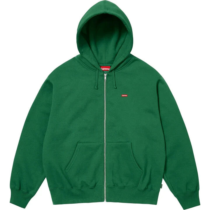 Supreme Small Box Zip Up Hooded Sweatshirt Pine