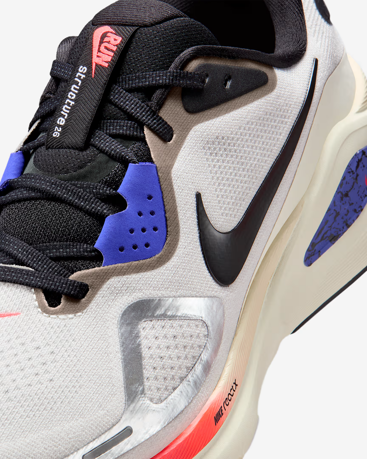 IM6777-121 Nike Structure 26 Summit White Bright Crimson Persian Violet (Men's)