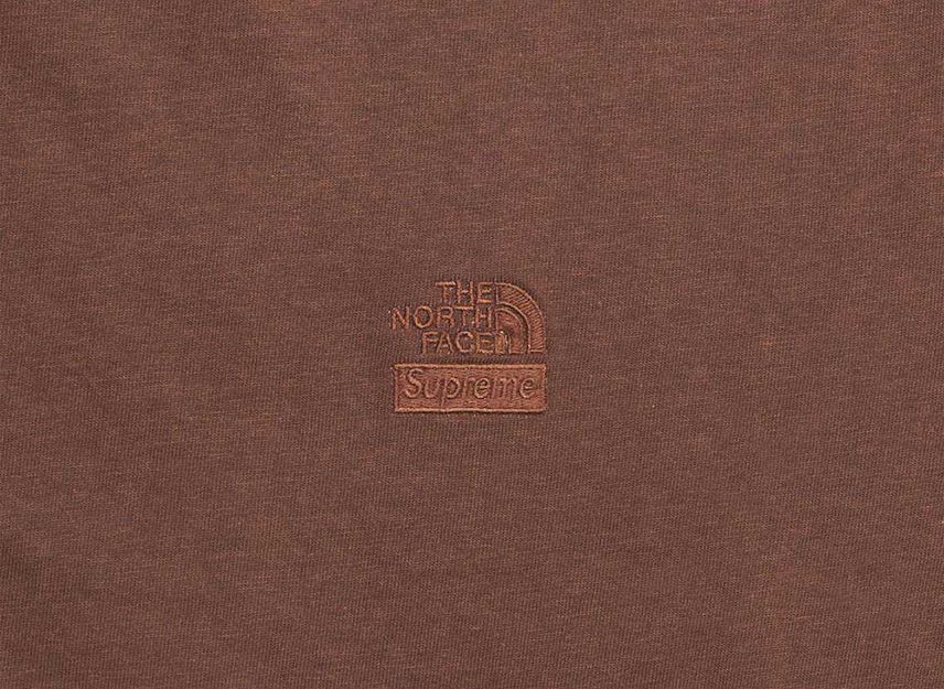 Supreme The North Face Pigment Printed L/S Top Brown