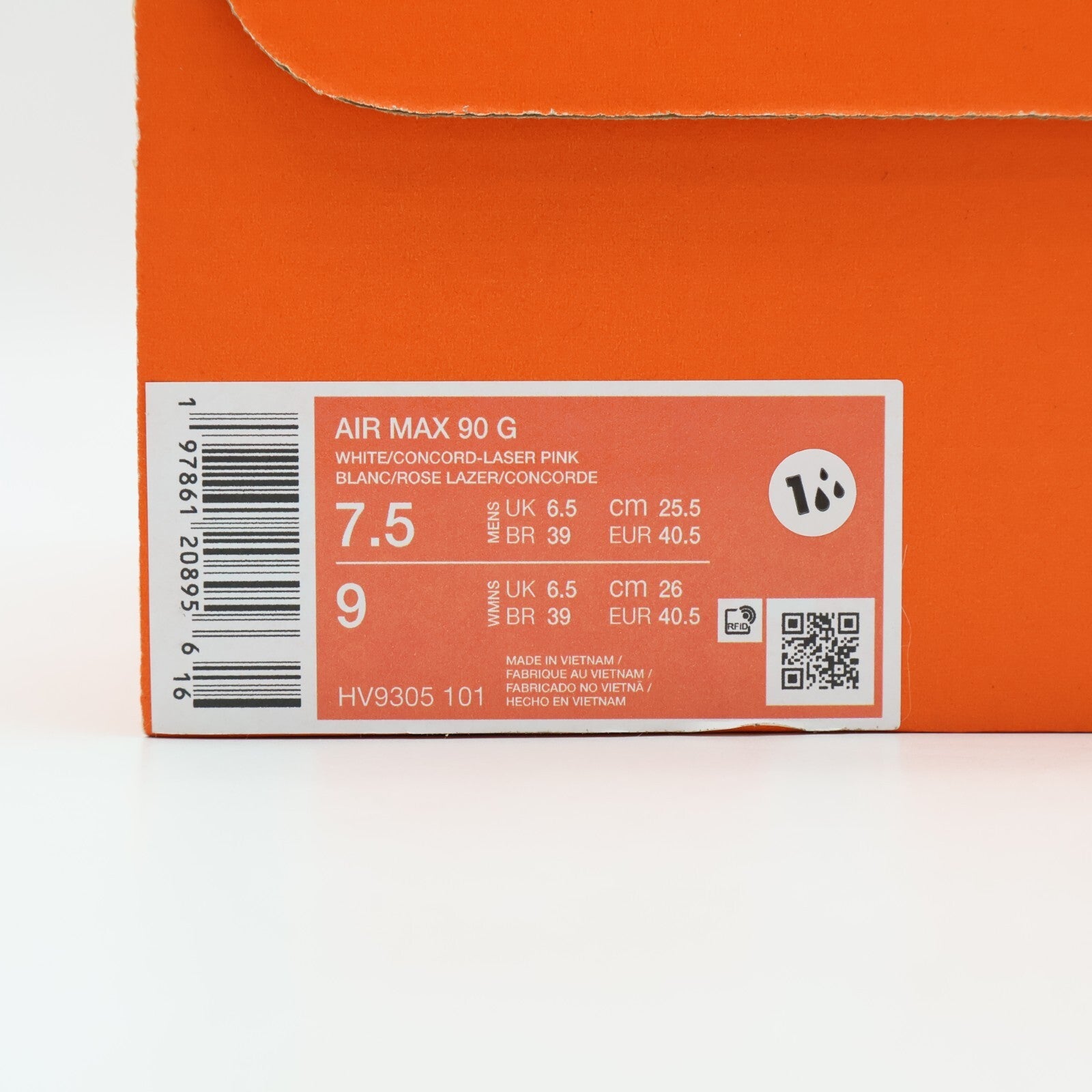 HV9305-101 Nike Air Max 90 Golf Laser Pink (Men's)