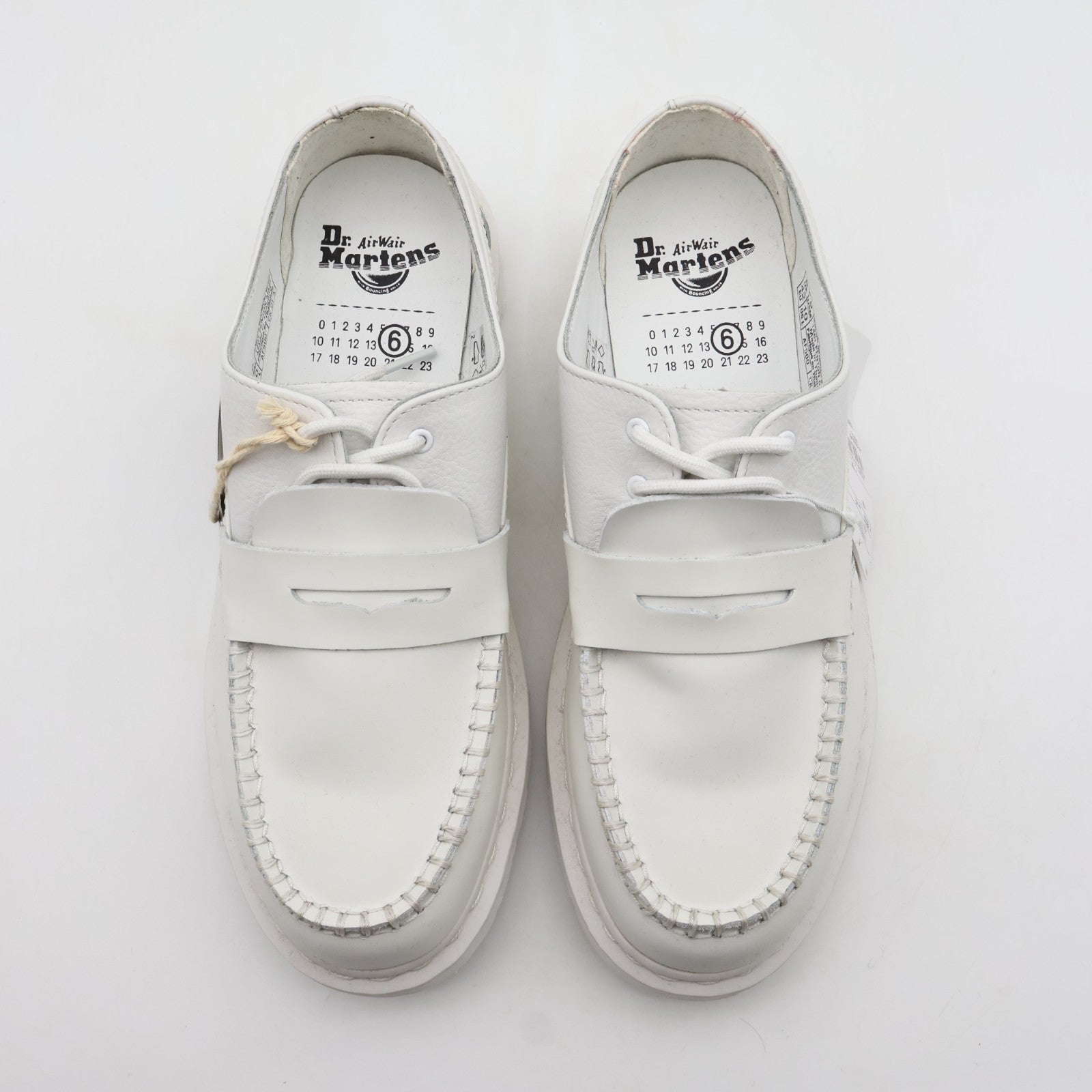 42218100 MM6 Maison Margiela Dr.Martens Penton 1461 Loafers White (Men's)
