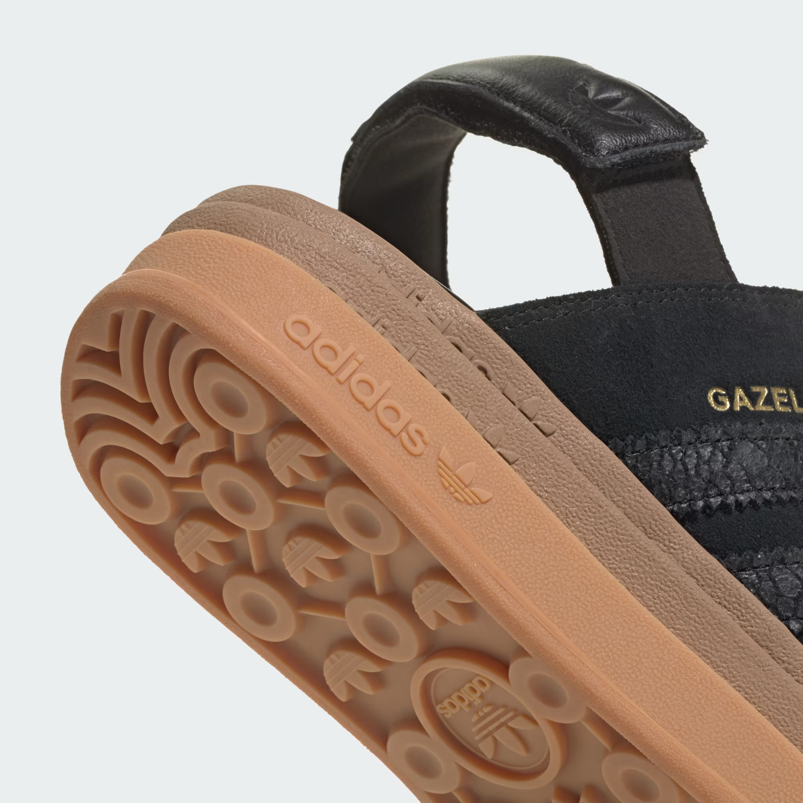 HQ4688 adidas Gazelle Bold Sandals Core Black (Women's)