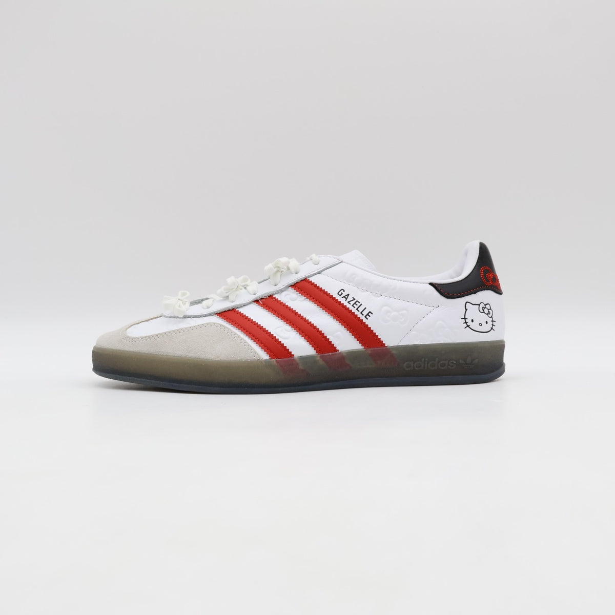 II0013 Hello Kitty adidas Originals Gazelle Indoor Footwear White Red (Women's)